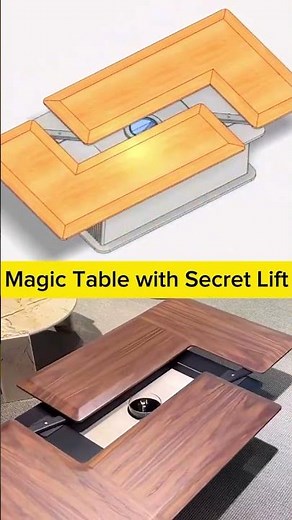 Magic Table with Secret Lift That Will BLOW Your Mind! #shorts