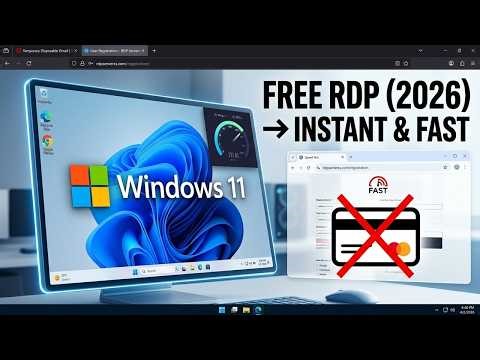 How To Create Windows 11 Free RDP 2026 | Free VPS No Credit Card | Remote Desktop Protocol