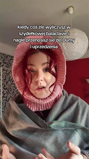 przypomnijmy to złoto, bo to było rok temu i nadal mnie śmieszy xD #szydełkowanie #crochet #balaclava #prideandprejudice