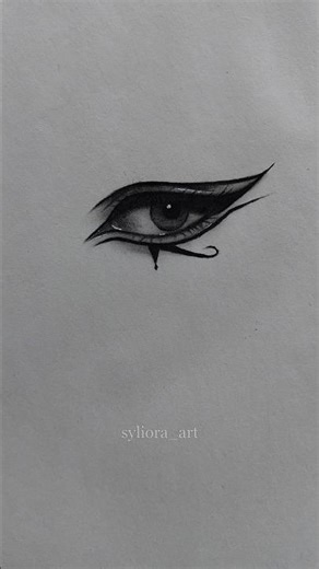 drawing Cloepatra eyes | #drawing #cleopatra #egypt #eyes #howtodraw #art