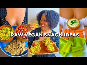 4 EASY RAW VEGAN SNACK RECIPES | FULLY RAW SNACK IDEAS