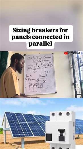 195 reactions · 41 shares | How to size breakers for solar panels connected in parallel. #solarinstallation #solarenergy #solarpanels | Gideon Aghahowa | Facebook