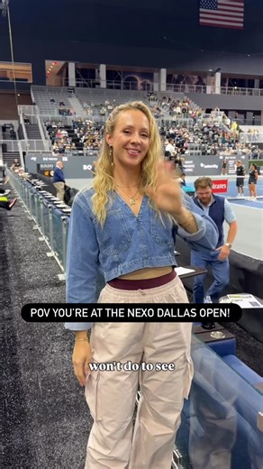 Eliza Wastcoat on Instagram: "I had such a blast at the @nexodallasopen, seeing a star-studded line up and enjoying some of that special southern hospitality! This is such a unique venue that makes seeing all the action so easy! With 2 stadium courts and 4 practice courts all under one roof, the Nexo Dallas Open is a hit for tennis enthusiasts and new fans alike! Be sure to add the @nexodallasopen to your go to tennis destination list & if you’re last minute like me, you still have time to grab 