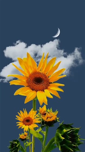 Sunflower and Moon: Stunning Live Wallpaper Collection
