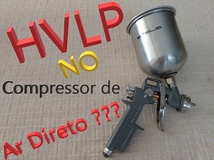 HVLP gun on direct air compressor