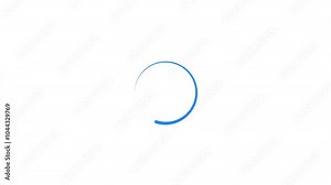 Loading circle animation, processing circle animated video