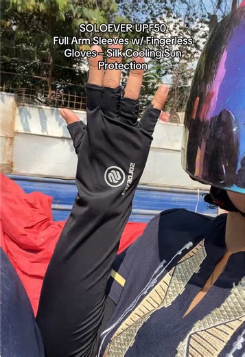SOLOEVER UPF50 Plus Full Arm Sleeves for Sun Protection