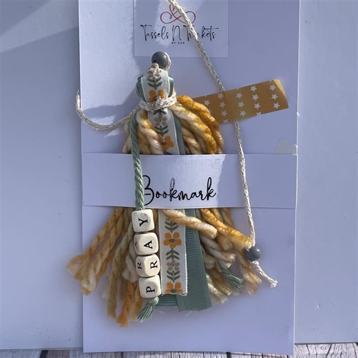 Handmade Ribbon Tassel Bookmark for Book Lovers: for Books, Bibles, Journals, Pray - Etsy