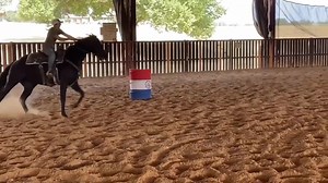 I want to brag on Ben for a minute. This GIANT 2yr old appendix bred mare just finished up her 90 days with Ben and is now being put into my string to be patterned. I was not prepared to get on her today, but when Ben says get on and lope her around and tell me what you think, I get on💁‍♀️😅 even without proper footwear🙃🤣. I have 100% faith and confidence in the foundation he puts on these babies. ❤️ It makes my job so easy and worry free.💕. I really appreciate the time he spends to make the