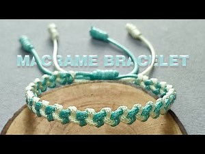 How to Make Macrame Bracelet Using Half Hitch Knot Two Color Macrame Bracelet Tutorial For Beginner