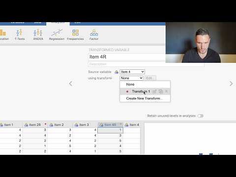 Reverse Coding on Jamovi