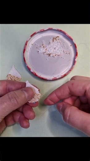 DIY Honeycomb Tear-Shaped Miyuki Beads Earrings ✨ Beaded Jewelry Inspiration #shorts