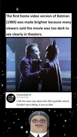Batman (1989) Was Made Brighter On Early Home Video Because Viewers Said It Was Too Dark #batman