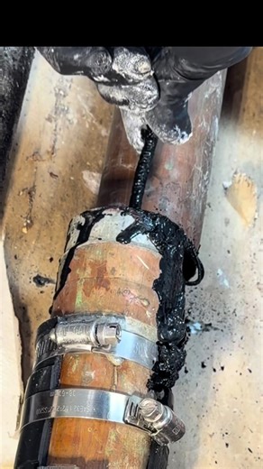 Old copper stack!! #plumber #fyp #reels #fix #construction | plumbing