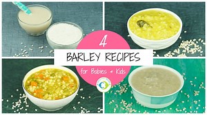 Its good to introduce babies to different wholesome grains other than getting obsessed with rice or wheat. Barley is a very versatile grain which can be used to make cereals, porridges, khichdi, soups and salads. https://www.totsandmoms.com/barley-recipes-for-babies/ 📈Baby Food Charts : https://goo.gl/C2grci 🍉 🍇Puree Collection : https://goo.gl/KciXKB 🍲Porridge Collection : https://goo.gl/C7DDdh 💪Weight Gain Foods : https://goo.gl/VHRjGU ⌛Instant Food Mixes : https://goo.gl/ktpfHE 🥞Pancake