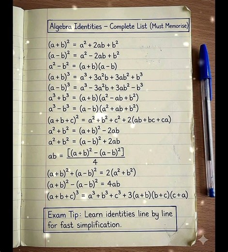 💻Algebraic Identities💻#trending#ytshorts#yt#trendingshorts#shorts#algebraicidentities#algebra#virals