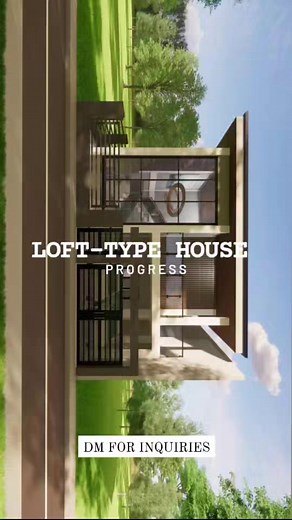 Loft-Type House 🏠 A quick rush 3D visualization model DM for inquiries 📩 #LoftTypeHouse #houselayout #buildingplans #ModernLiving #MindanaoConstruction | Plans&Drafts