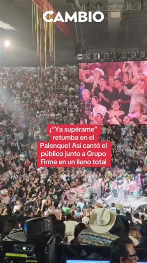 🤠🎤 ¡El éxtasis de la noche! Así comenzó a cantar el Palenque de Puebla “Ya supérame” junto a Grupo Firme en un lleno total #Puebla #palenque #feriapuebla #grupofirme #yasuperame