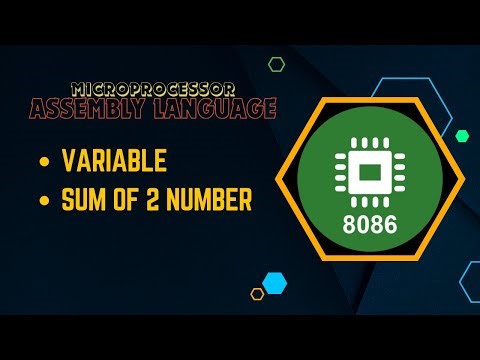 2 - Variable and Sum of 2 Number | Assembly Language Bangla Tutorial