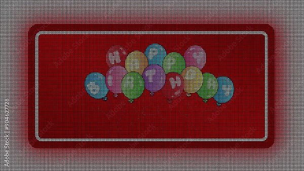 Festive Animated Birthday Video - High-Quality Celebration Animation with Colorful Graphics and Party Elements - Ideal for Birthday Wishes, Invitations, and Greeting Projects