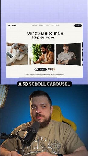 3D scroll carousel in @Wix Studio 💫