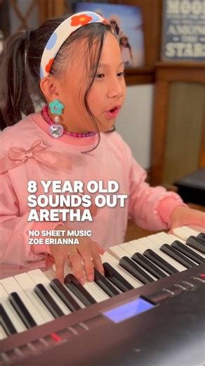 Zoë Erianna | 8-year-old Zoë Erianna sounding out Aretha’s version of A Natural Woman by Carole King. Zoë has a form of synthesia that gives her the... | Instagram