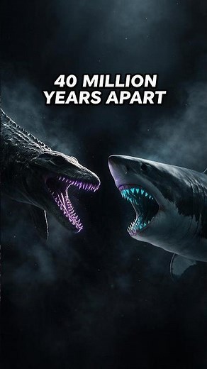 Who Really Wins? Mosasaurus vs Megalodon (Fight That Never Happened) #evolution #facts #mosquitobat