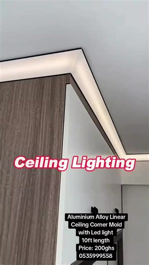 Stunning Aluminium Alloy Linear Corner Mold with LED Light