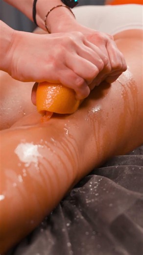 Juicy Citrus Foot & Leg SPA Treatment! 🦶🍊 #footspa #asmr