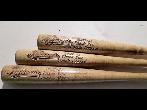 Project: Engraving Baseball Bats