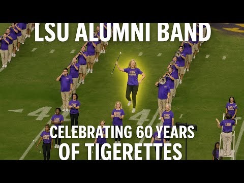 LSU Alumni Band 2025. Freestyling Tigerette Wins Hearts. FULL Performance