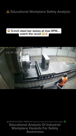 ⚠️ DISASTROUS Boring Mill BAR SHEARS 😳💥#workfails