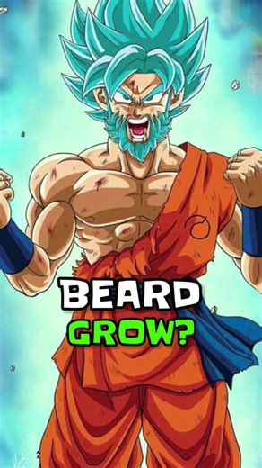 Why Goku Vegeta don't have beard? #dragonball #anime #shorts