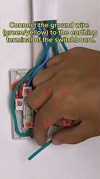 Wiring Switchboard Safely and Efficiently" #safetywire #video #tools #viralvideo #circuitbreaker