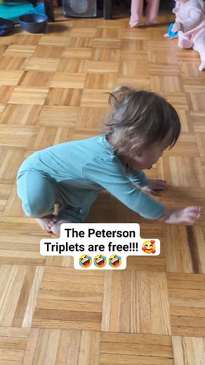 May 6 2024 #petersontriplet #viralreels #familyfirst #grandparents #food #milestones #siblinglove | Emily Jensen