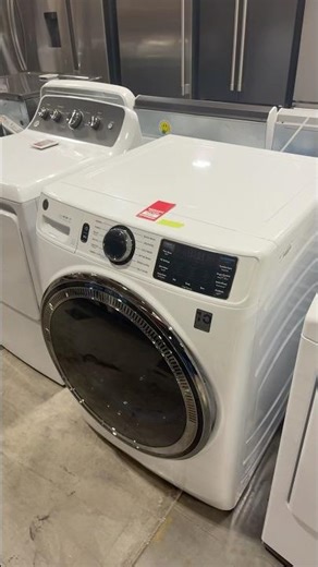 GE General Electric front load washer white