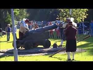 Kanone klar machen und dann mit lautem Knall schiessen