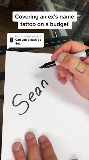 Creative Name Tattoo Designs by Sean