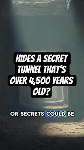The secret tunnel in the Great Pyramid. #didyouknow #ancienthistory #hiddenhistory