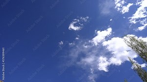 The blue sky and the river behind the Alchi monastery at Ladakh, India