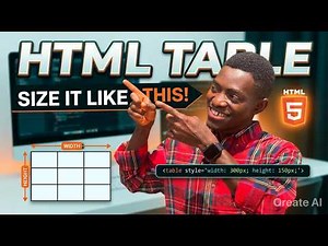 HTML Table Sizes | Width & Height in HTML Tables