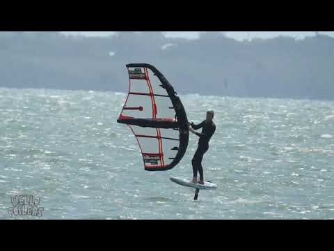 Wellington Point Qld First try of my new Duotone Unit 5m Wing Foiling Windsurfing Windfoiling Kite