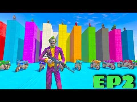 Joker vs All Superheroes Ragdoll Chaos in GTA 5 – Ultimate Battle