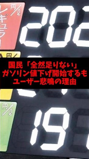 Public: "It's nowhere near enough!" Reasons why gasoline prices are being lowered despite consume...