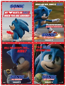Sonic The Hedgehog Valentine's Day Cards - free printable