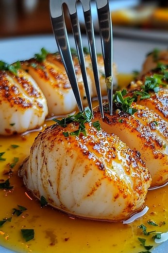 61K views · 508 reactions |  Seared Scallops with Lemon Butter Sauce...