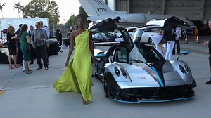Hot Cars Hot Girls Music and FUN at Wheels, Wings, & Fashion Hangar Party | Mike Supercars Top Speed. Welcome to Miami Supercar Paradise