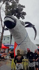 arak-arakan ogoh-ogoh kambing bandot terbesar sedunia 🤠 Karnaval Ngluwar 2025 #shorts