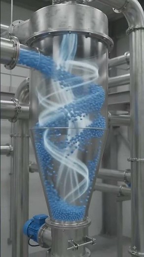 Pneumatic Conveying system working #pneumaticsystem #Engineering #shorts