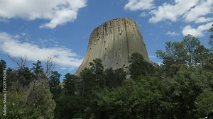 The Devil’s Tower, also known as Bear Lodge Butte in Wyoming stands tall and proud at 867 feet from the base.